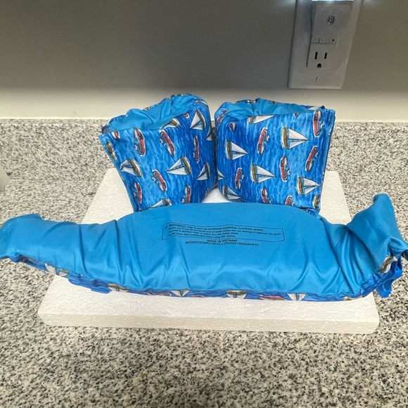 💚EUC Toddler Swim Vest W/Sleeves Puddle Jumper Fabric Kids Swim Vest W:Armbands - Picture 12 of 12